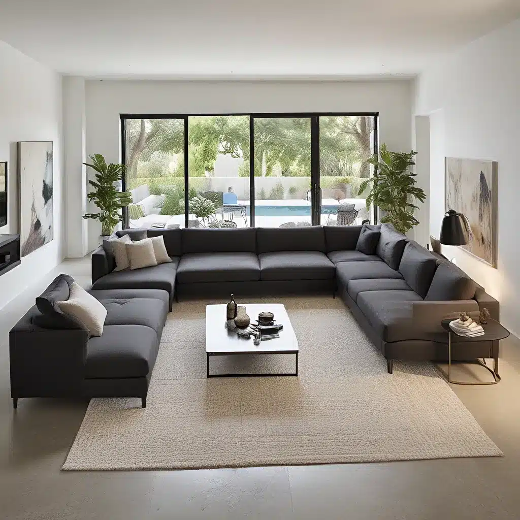 Sleek Four-Seater Sectionals Maximize Space