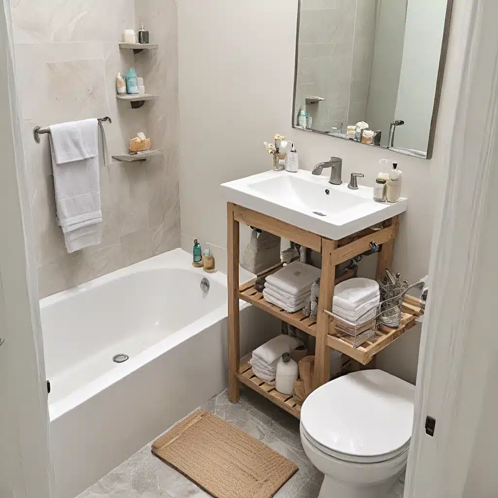 Small Bath Hacks Expand Space