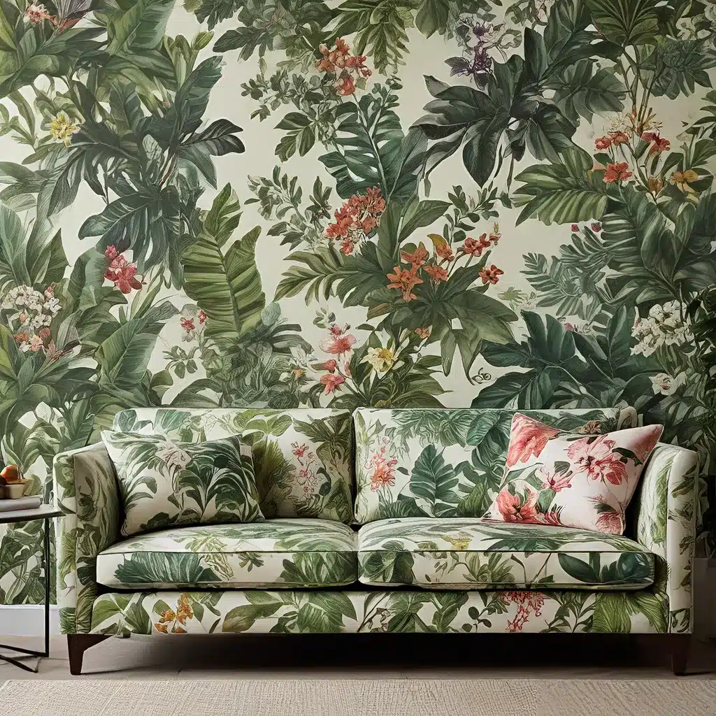 Sofa Spectacular: Botanical Bliss – Lush Leaf and Floral Prints