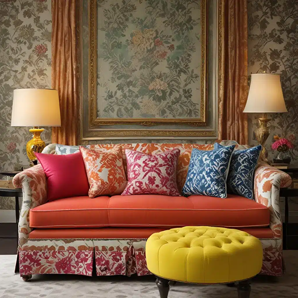 Sofa Spectacular: Color Clash Couture – Daring Pattern Pairings