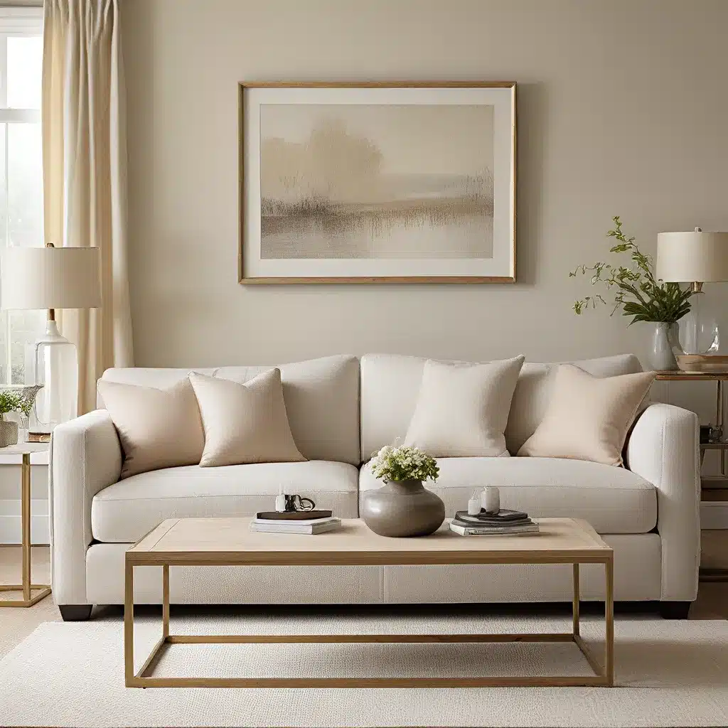 Sofa Spectacular: Cultivating Calm with Serene Neutral Tones and Subtle Textures