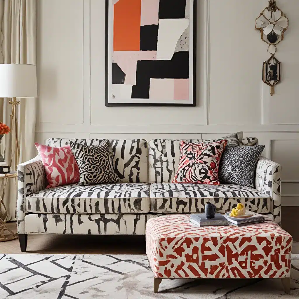 Sofa Spectacular: Punchy Accents – Graphic and Abstract Prints