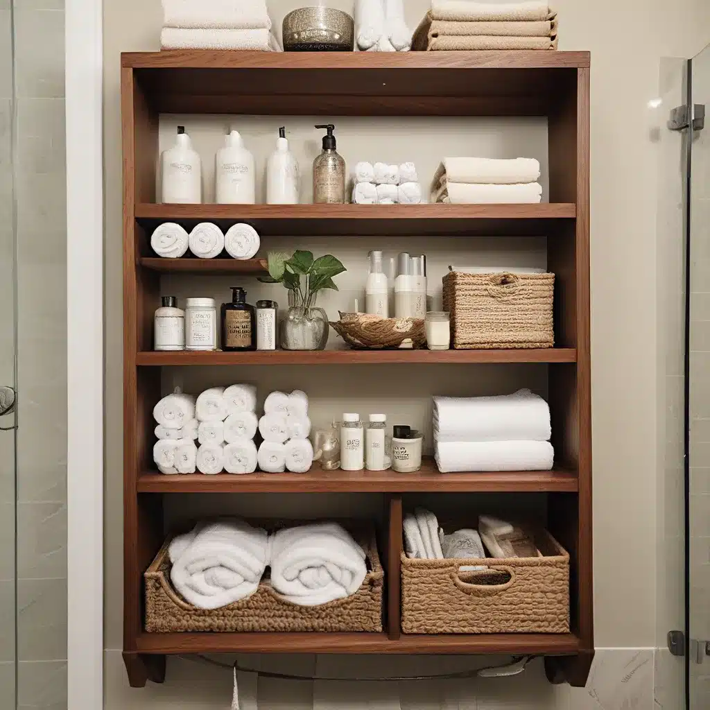 Spa Bathroom Storage on a Budget