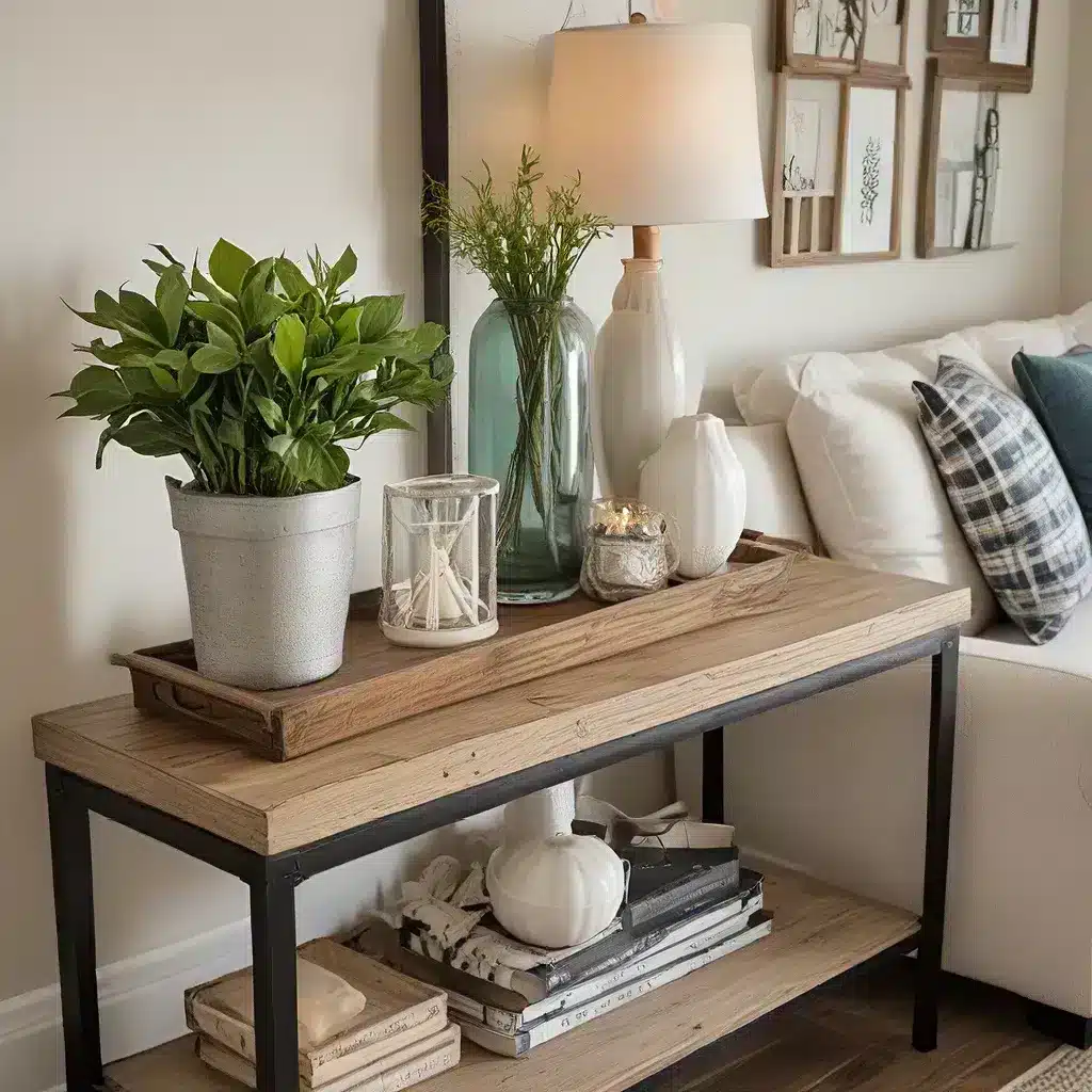 Thoughtful Sofa Table Decor Touches