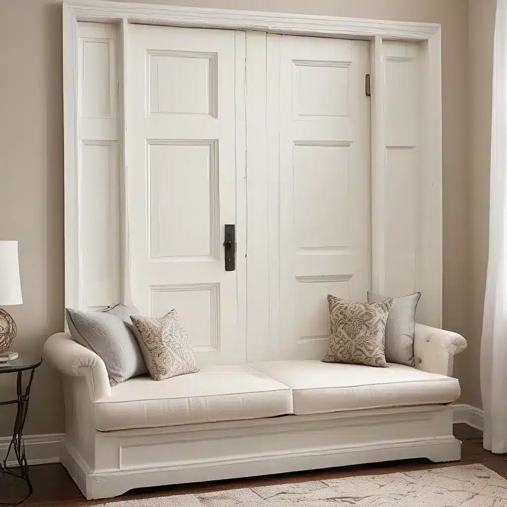 Transform a Door Into a Unique Sofa Accent Piece