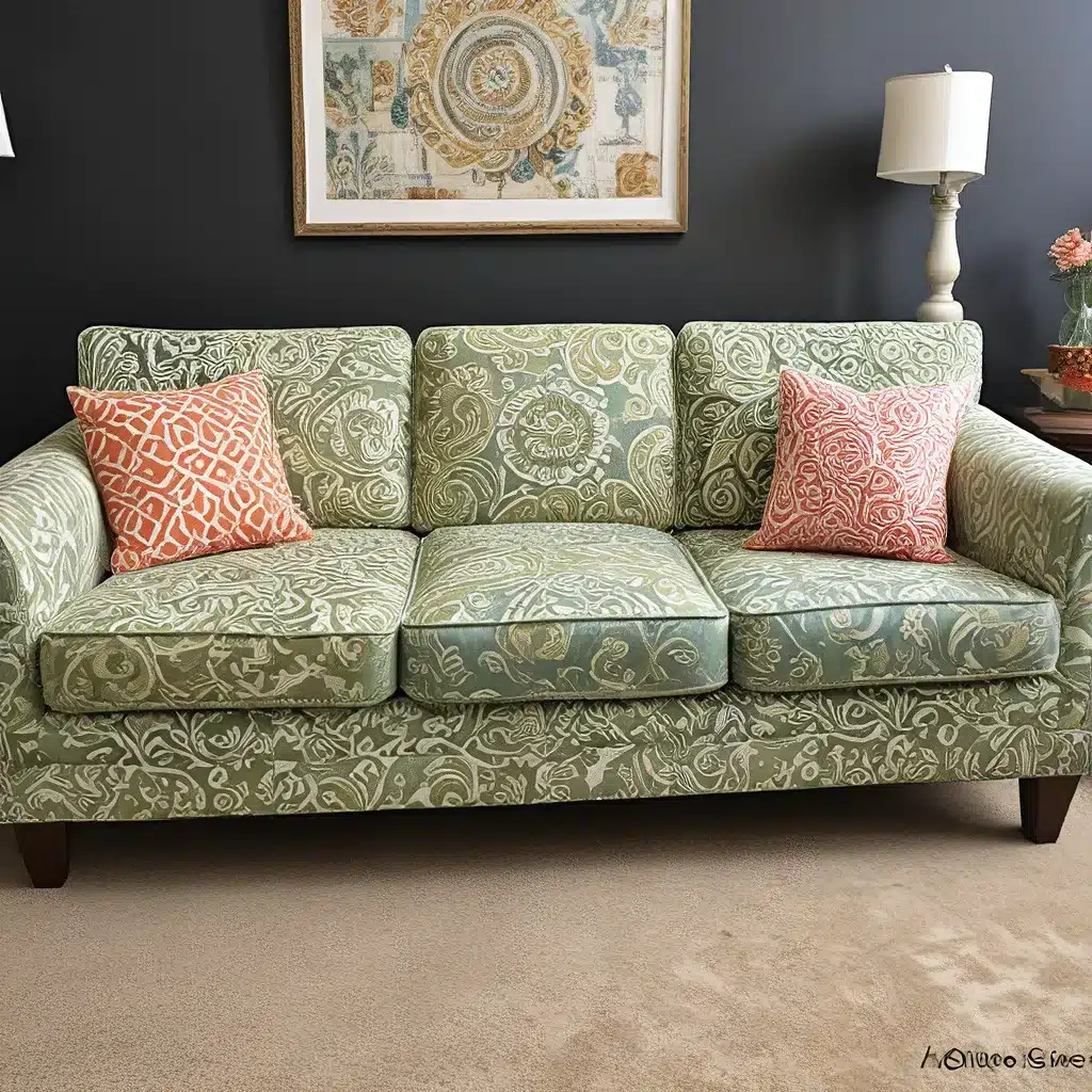 Transform a Thrift Store Sofa with Bold Fabrics