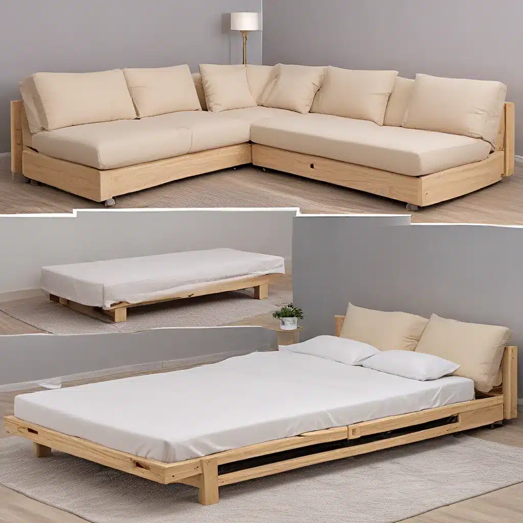 Transforming Furniture from Sofa to Bed