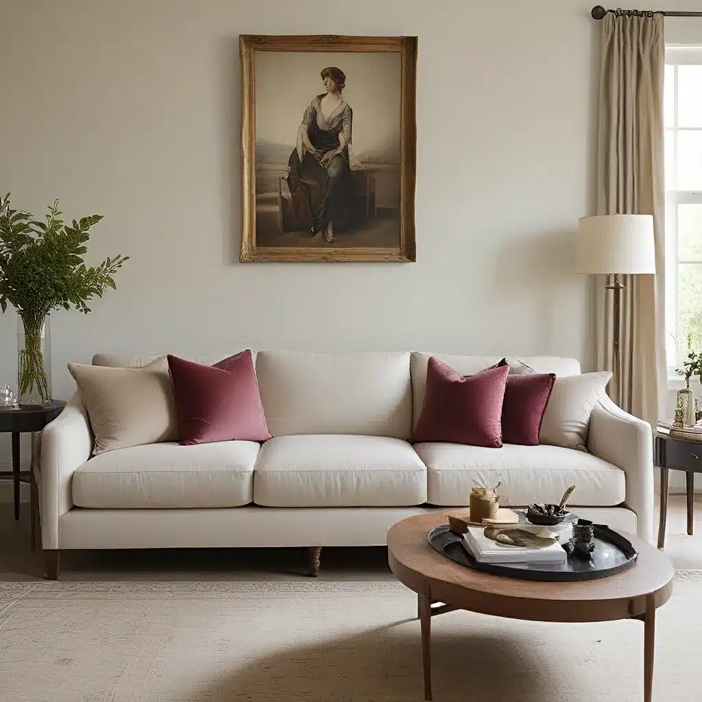 Transitional Style: Linen and Velvet Sofa Combinations