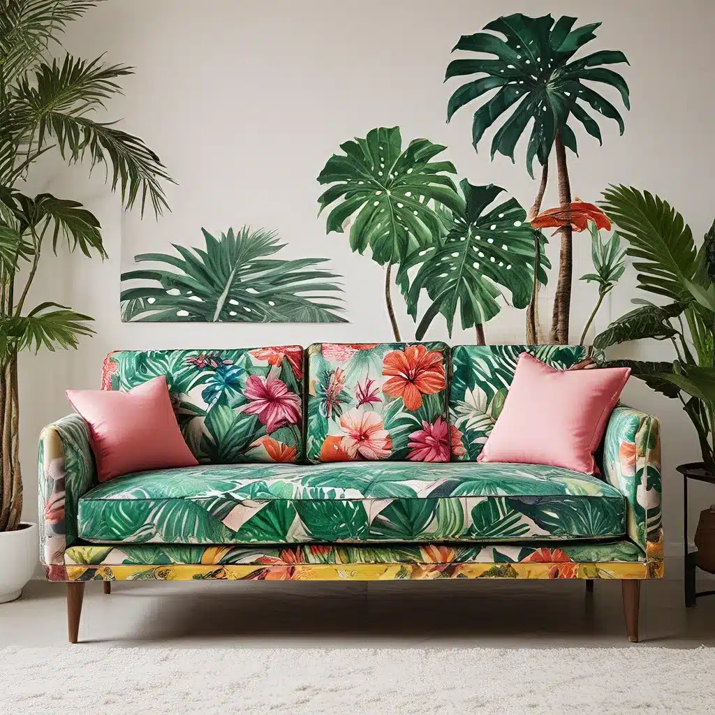 Tropical Escape: Vibrant Sofa Prints for a Vacation-Inspired Home