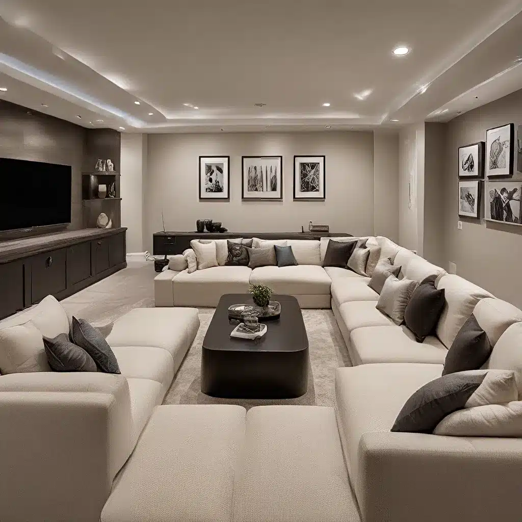 Ultimate Media Room: Add a U-Shaped Sofa