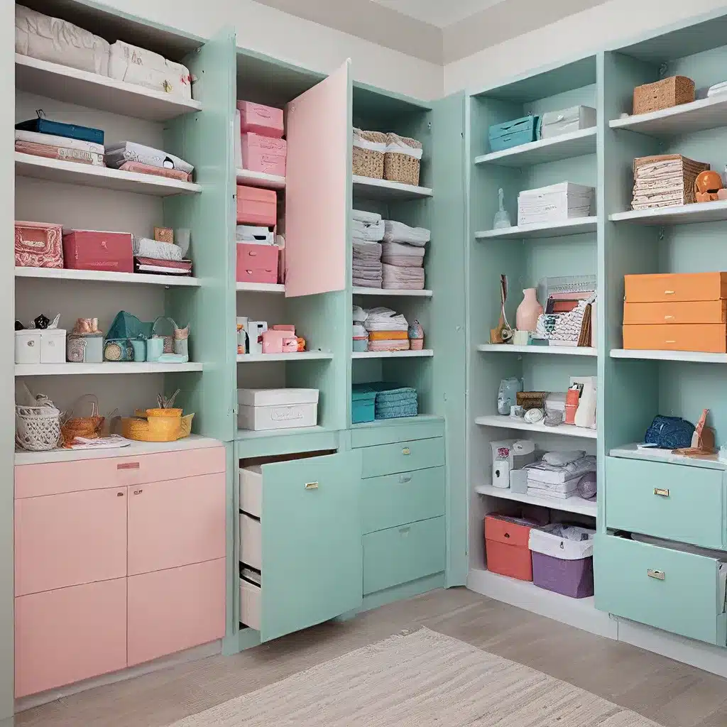 Unexpected Color Livens Up Storage