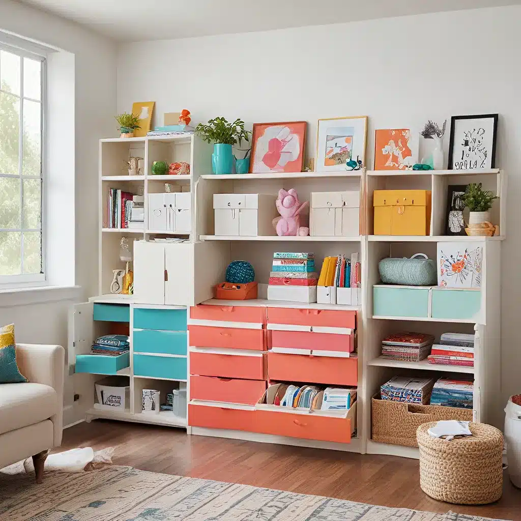 Unexpected Pops Of Color Liven Up Storage
