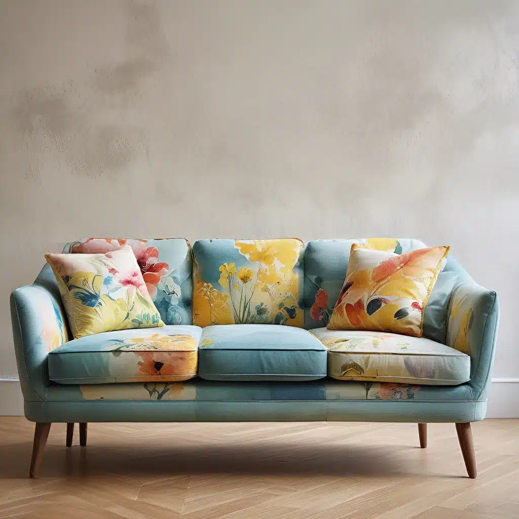 Unveiling the Artistic Side of Upholstery: Watercolor Wonders for Your Sofa