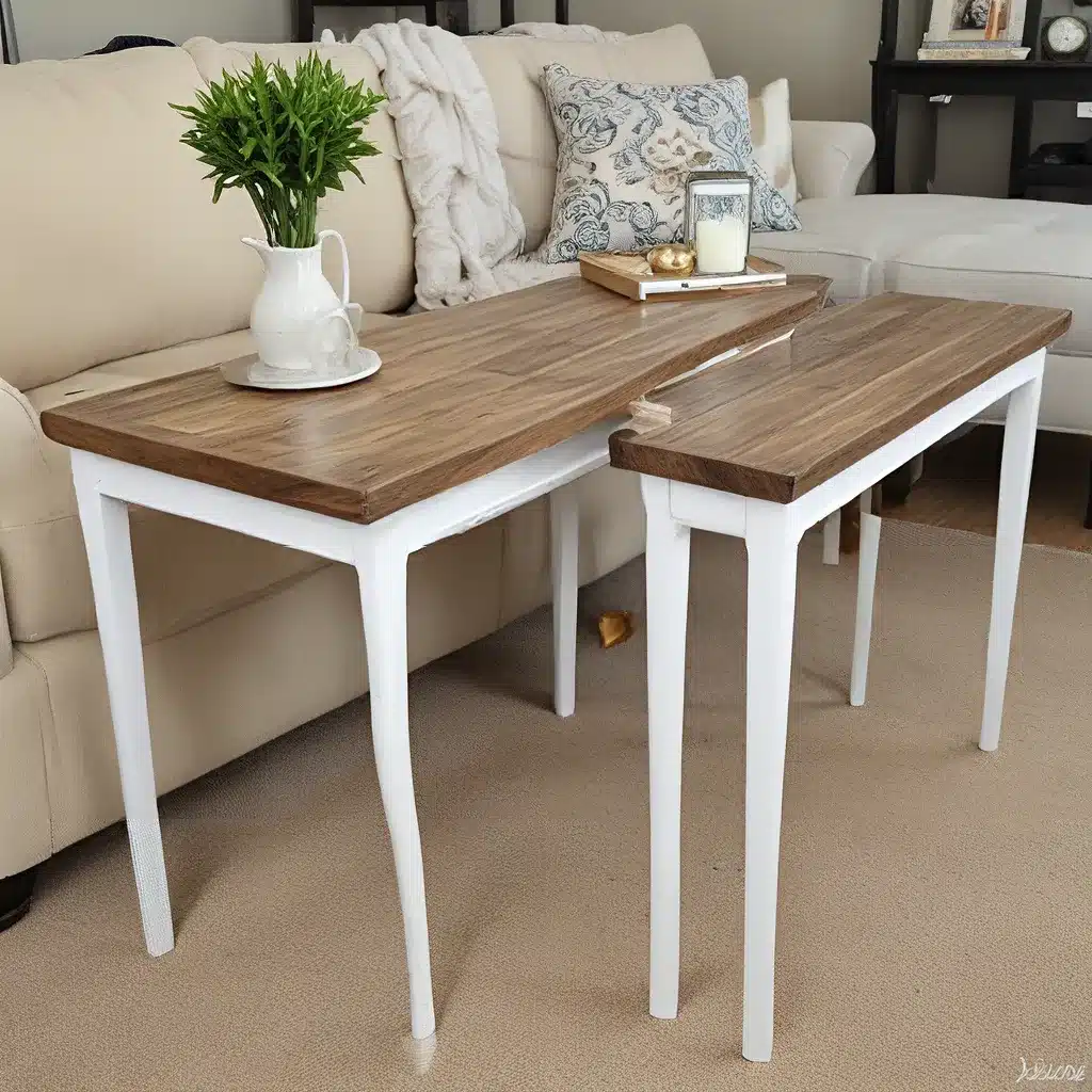 Upcycle Thrift Store Pieces into Chic Sofa Tables