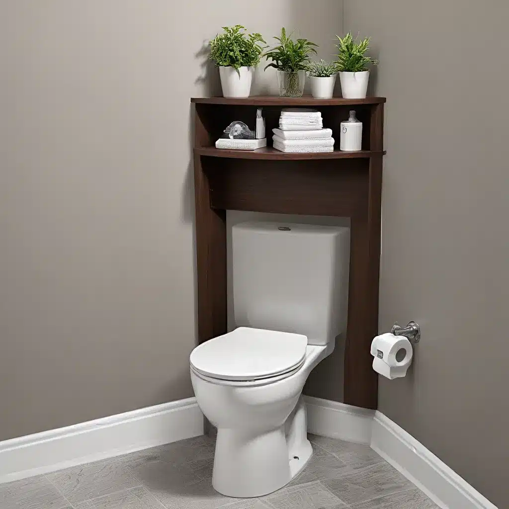 Utilize The Space Behind Toilets