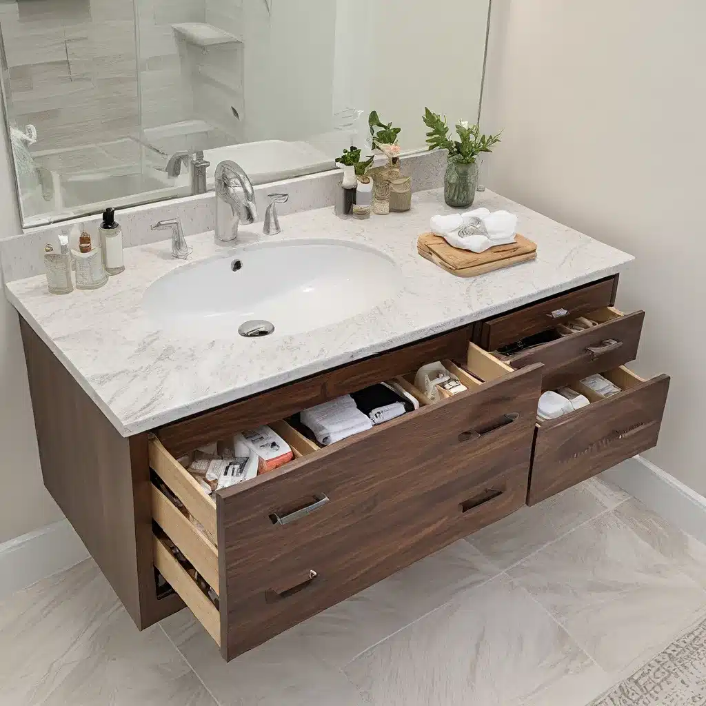 Utilize Wasted Space Beneath Your Vanity