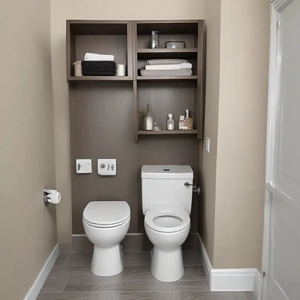 Utilize the Space Behind Toilets