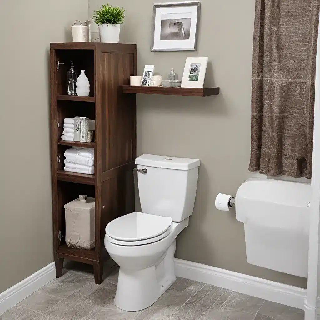 Utilize the Space Behind Toilets for Extra Storage