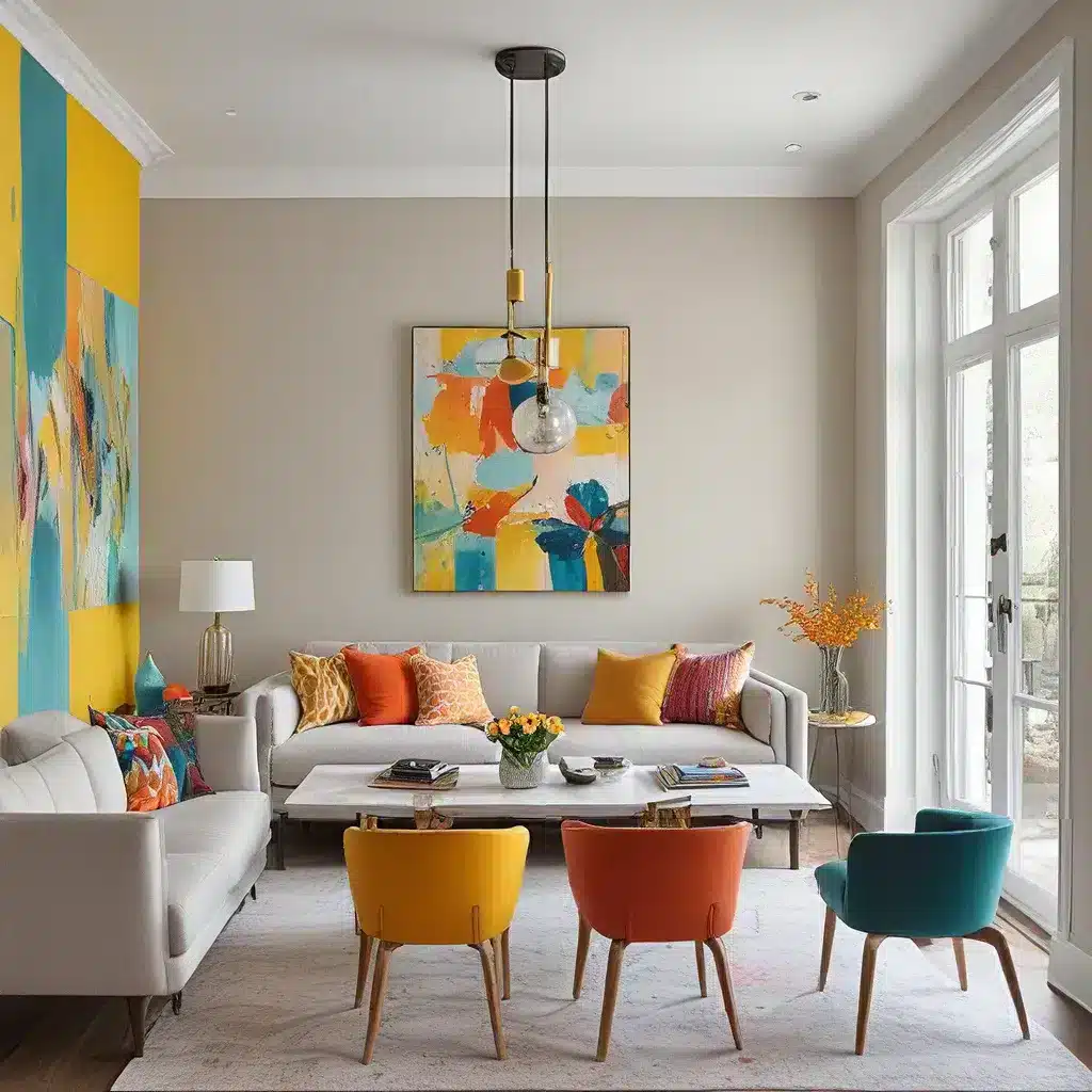 Vibrant Color Combos Elevate Neutral Modern Aesthetics