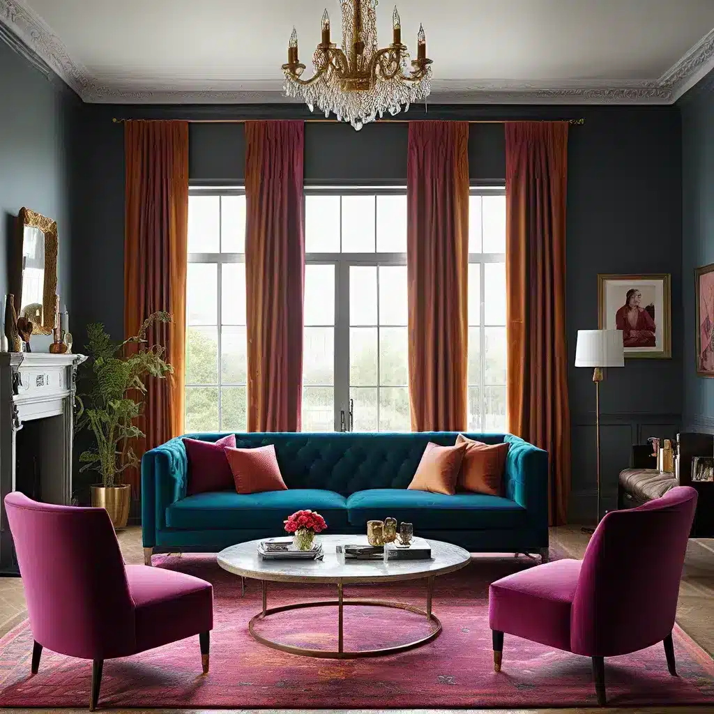Vibrant Velvet: Rich Jewel Tones for a Luxurious Living Room