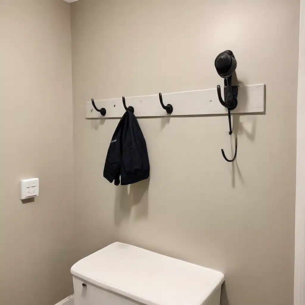 Wall Hooks for Wet Gear Storage in Powder Rooms