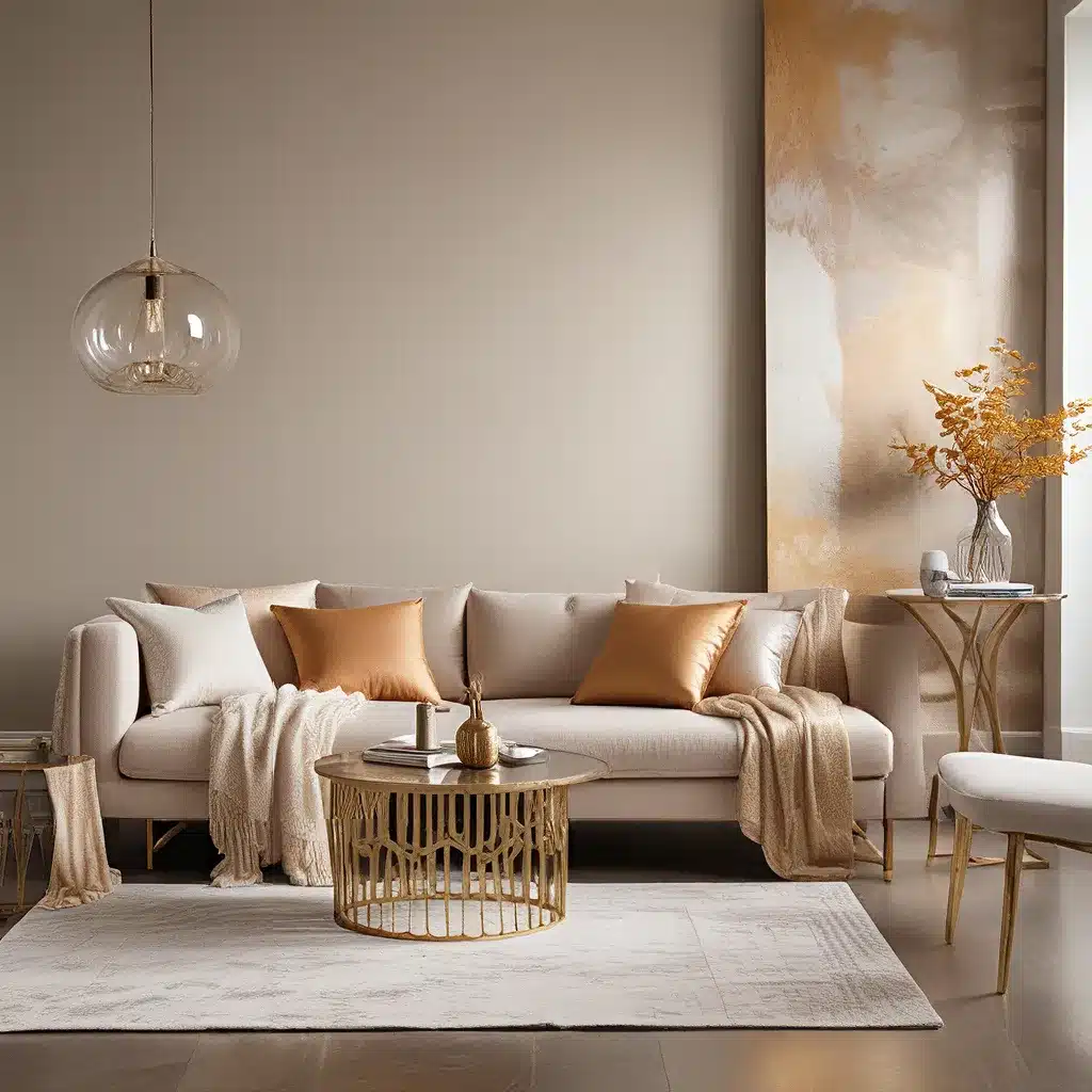 Warm Metallics Elevate Neutral Modern Palettes