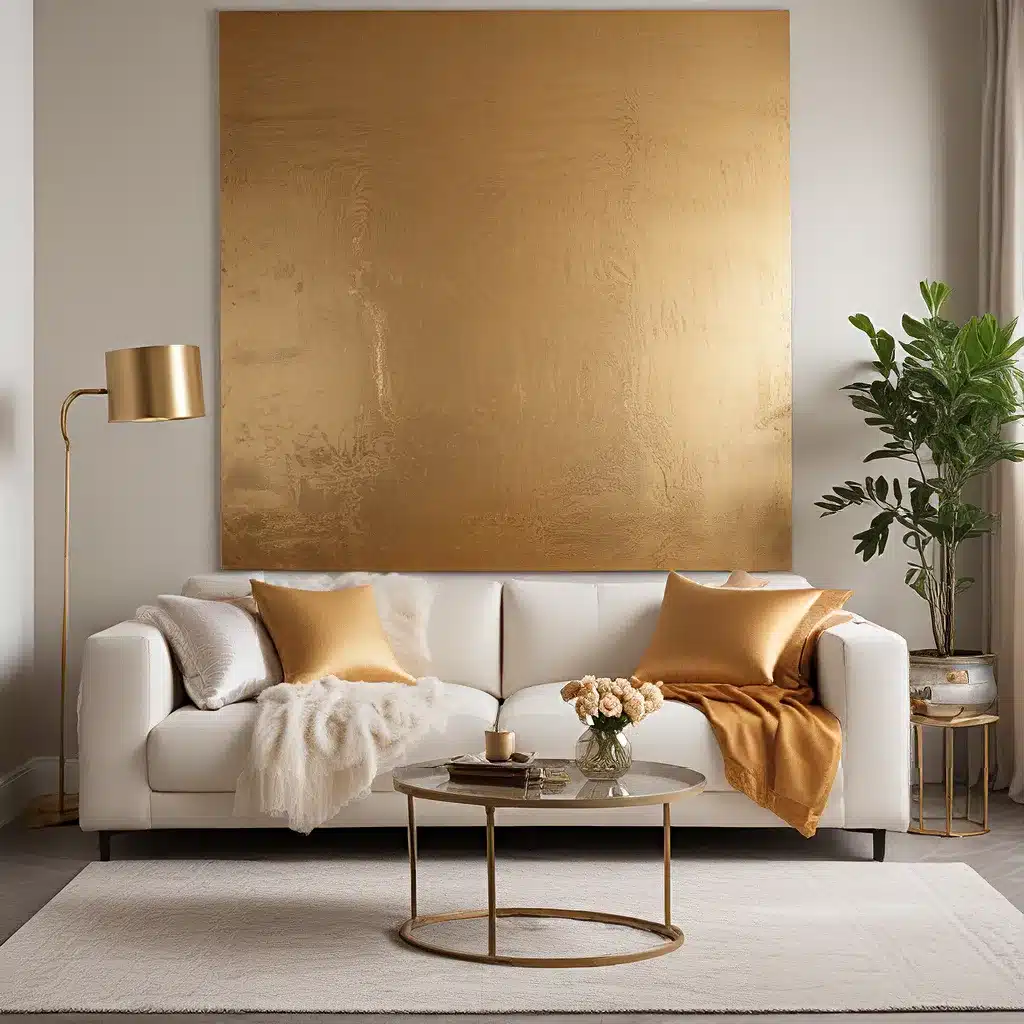 Warm Metallics Enhance Neutral Modern Aesthetics