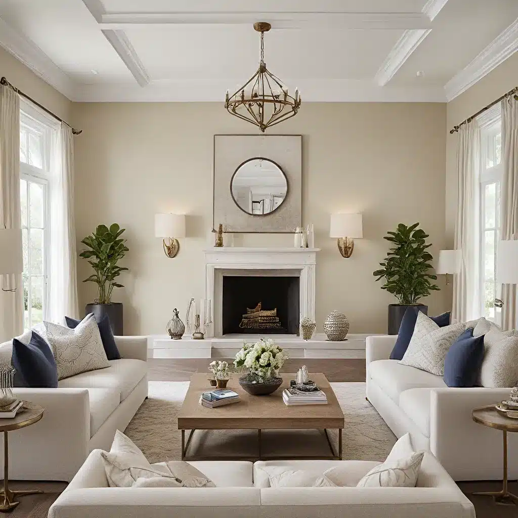 achieve balance in your living room with symmetry