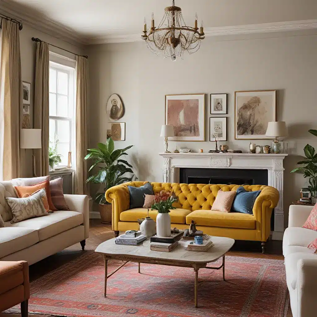 blending old and new in your eclectic living room