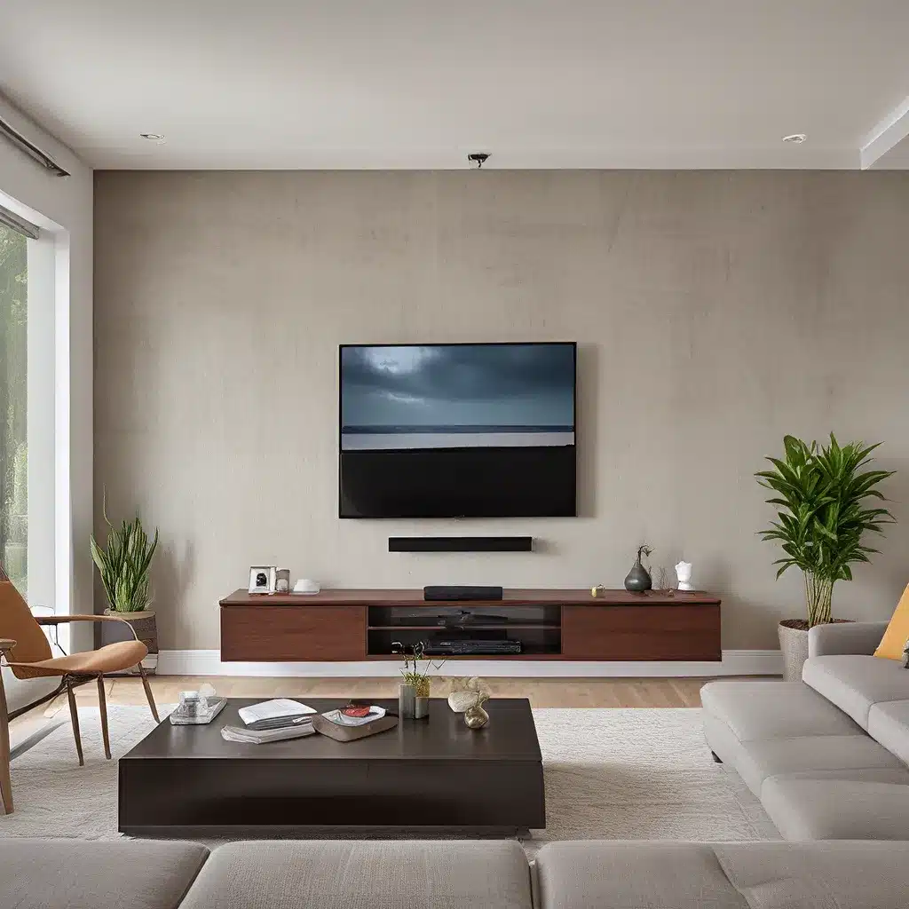 maximize floor space with a wall-mounted tv