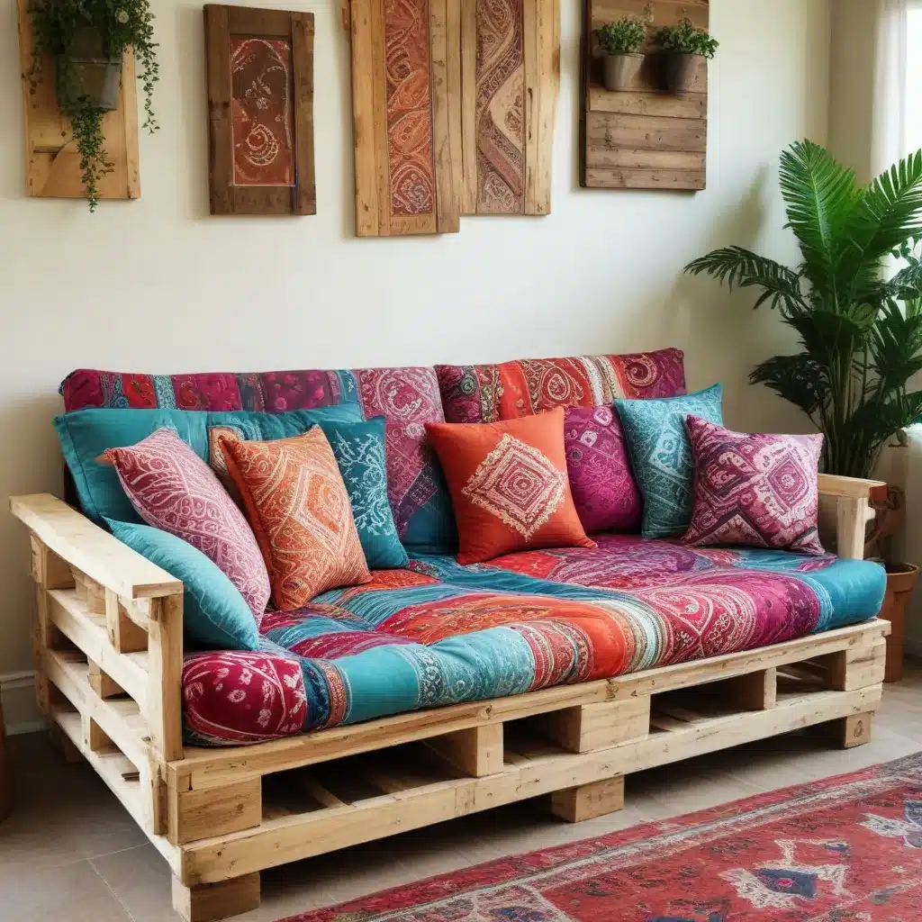 Construct a Bohemian-Inspired Sofa from Pallets