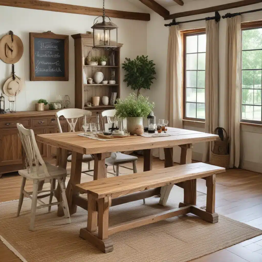 Create Farmhouse Charm with Repurposed Wood Furnishings