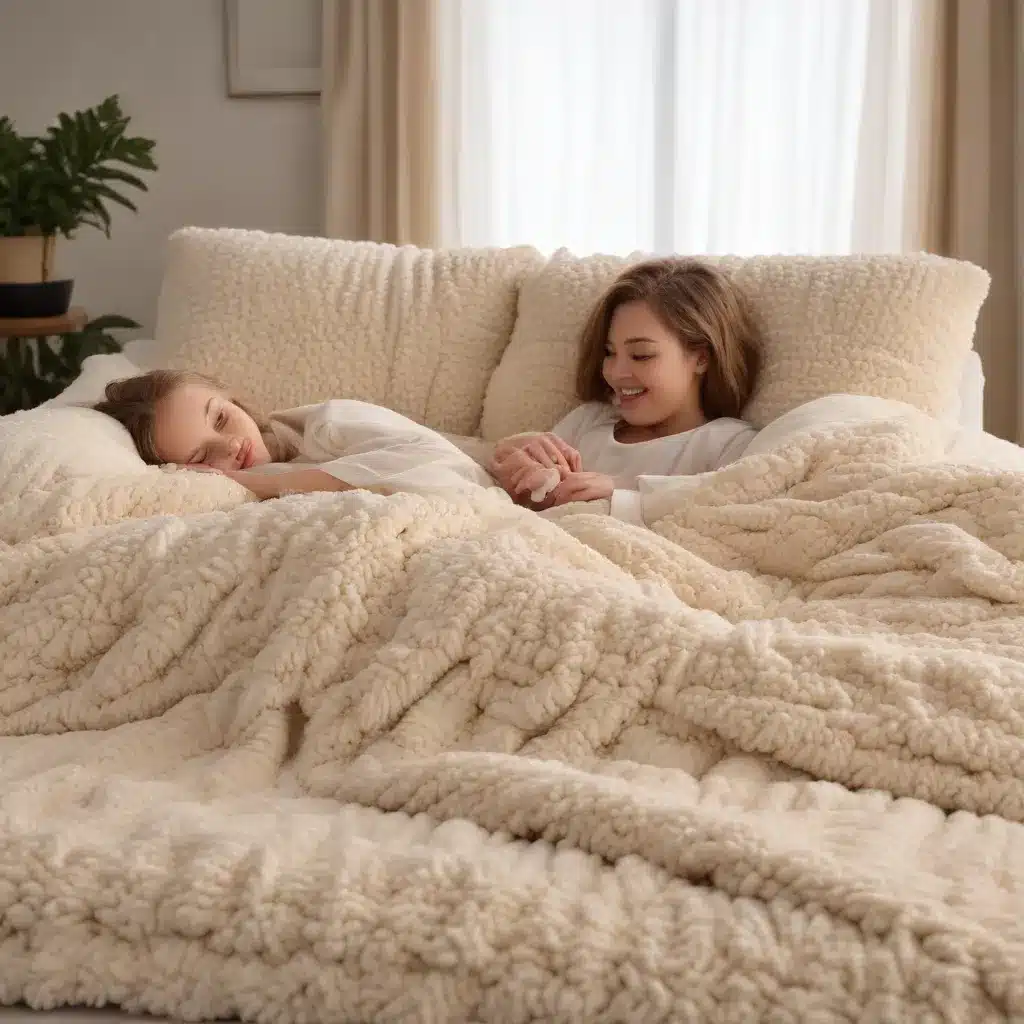 Cuddly Chenille Coverings for Cozy Family Movie Nights and Relaxation