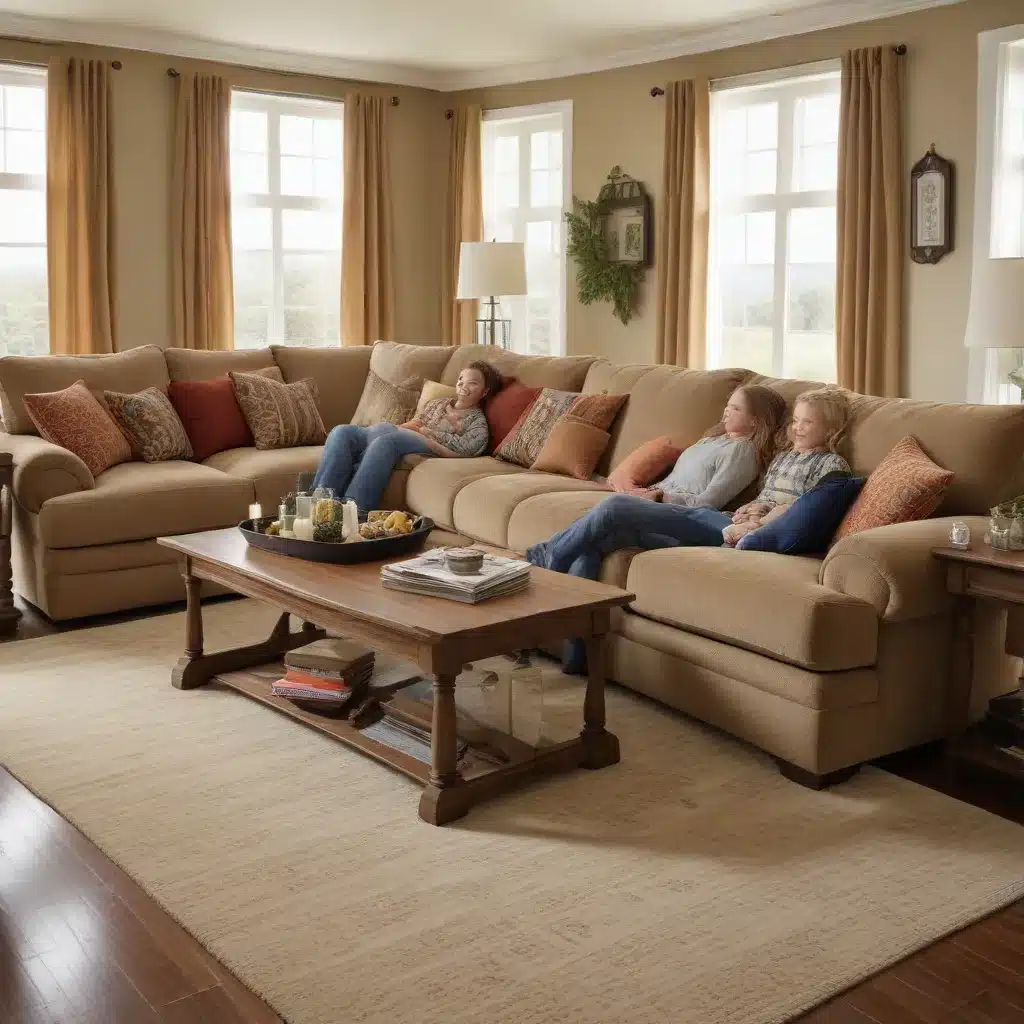 Cuddly Chenille Sofas Create Incredibly Comfortable Family Gatherings