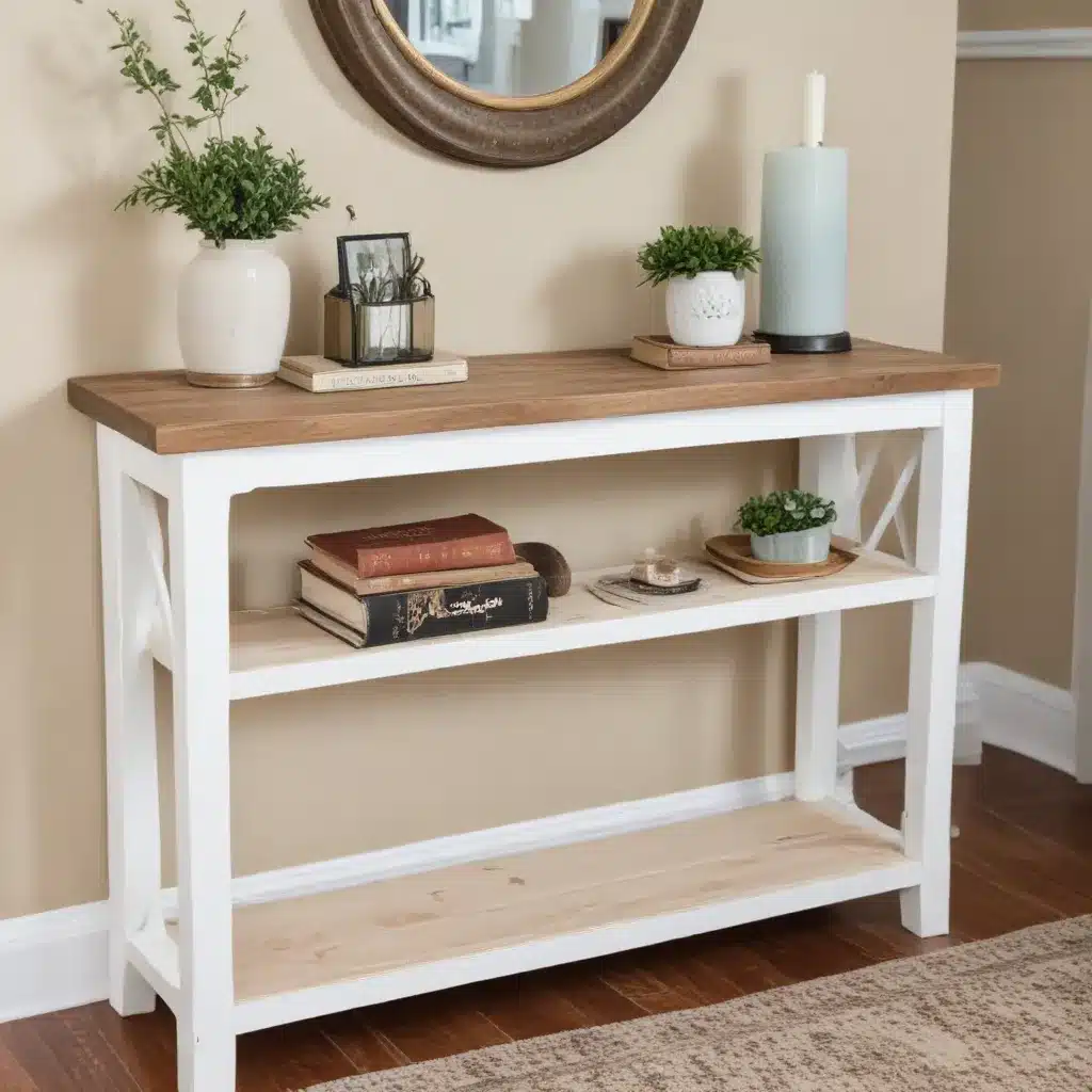 Elevate Your Entryway with a Stylish DIY Sofa Table