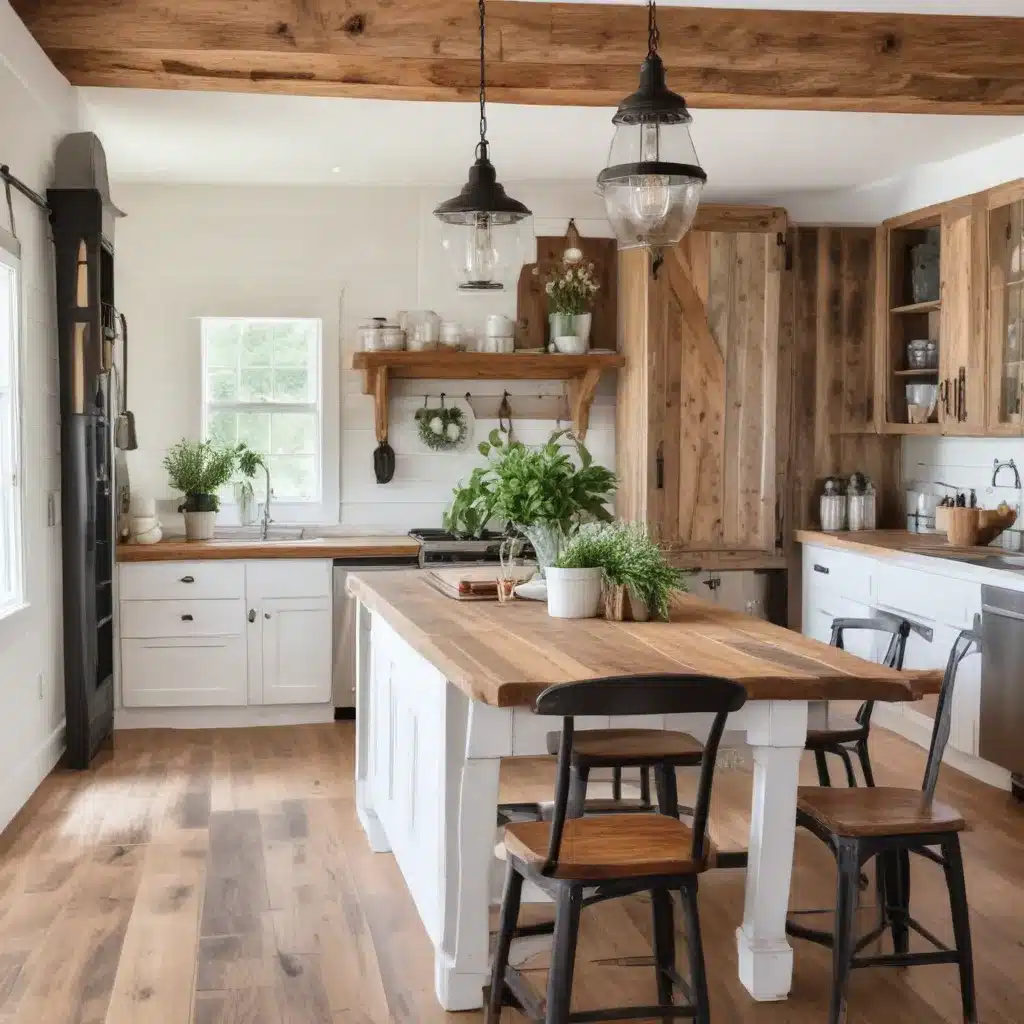 Embrace Farmhouse Charm with Reclaimed Wood Accents