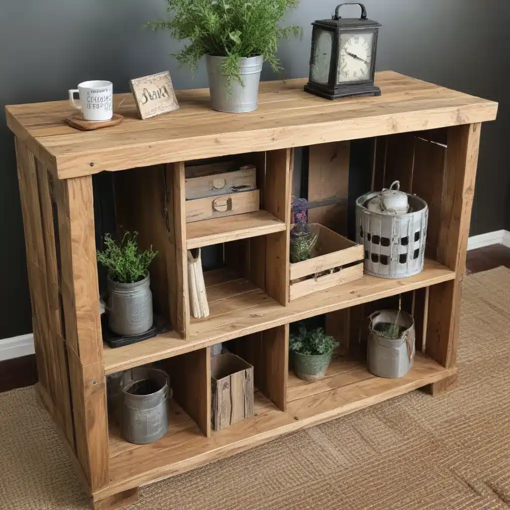 Embrace Farmhouse Flair with Repurposed Crate Furniture