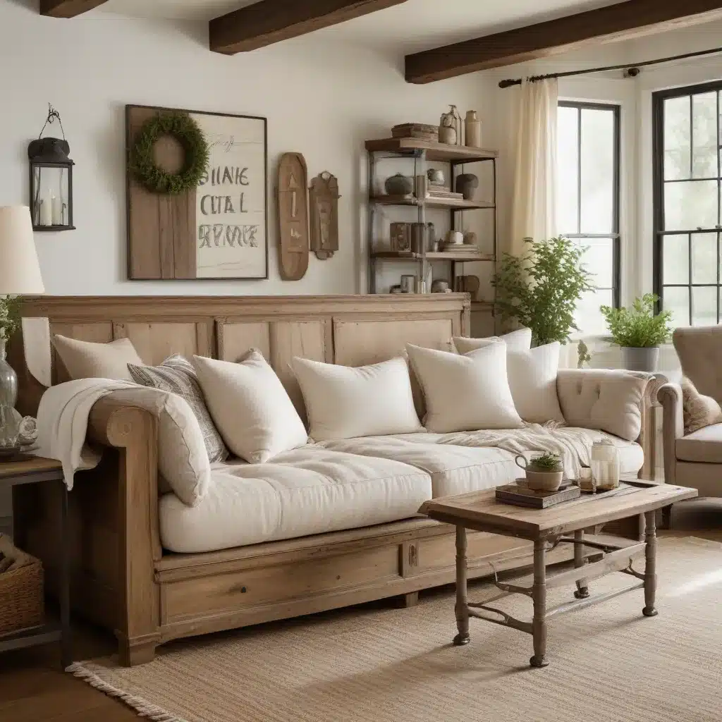 Farmhouse Flair: Rustic-Chic Sofas for Cozy, Inviting Bedrooms