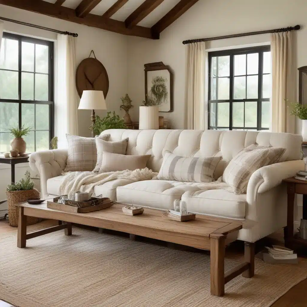 Farmhouse Flair: Rustic-Chic Sofas for Cozy Bedrooms