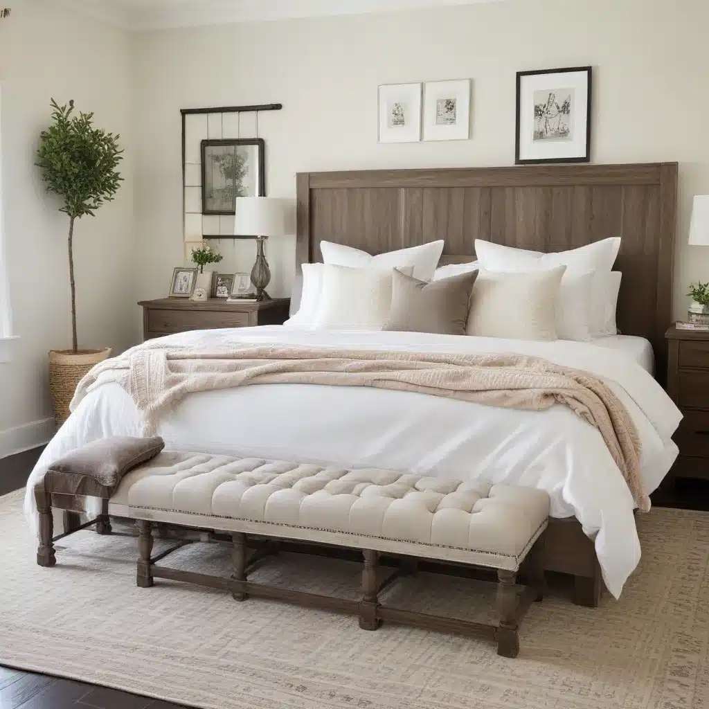 Farmhouse Fusion: Rustic-Meets-Modern Bedroom Seating