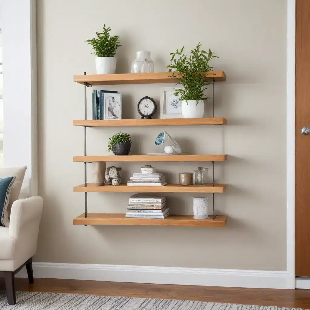 Floating Shelves Add Space-Saving Vertical Storage