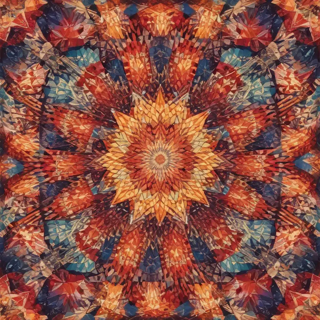 Geometric Glory: Captivating Kaleidoscopic Prints