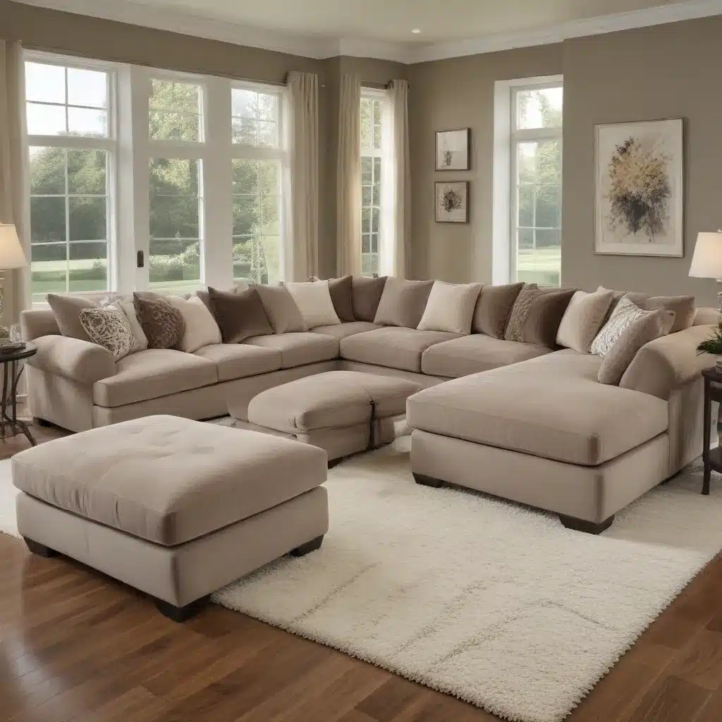 Lounge in Luxury with Plush Chaise Sectional Sofas