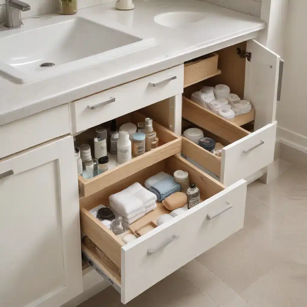 Maximize Bathroom Storage With Sliding and Pullout Shelves