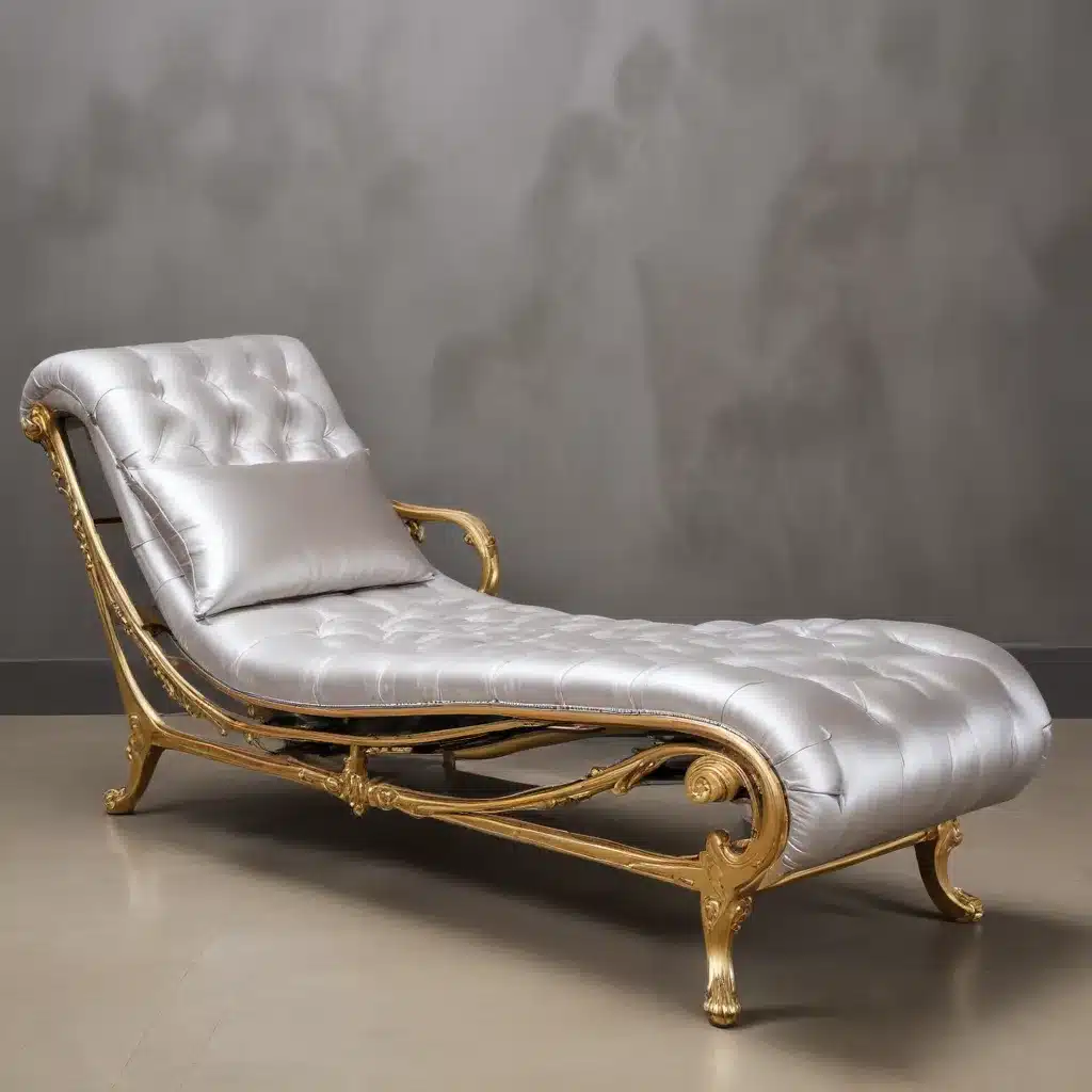 Radiant Metallic Accents: Elevating Chaise Longues with Glamour