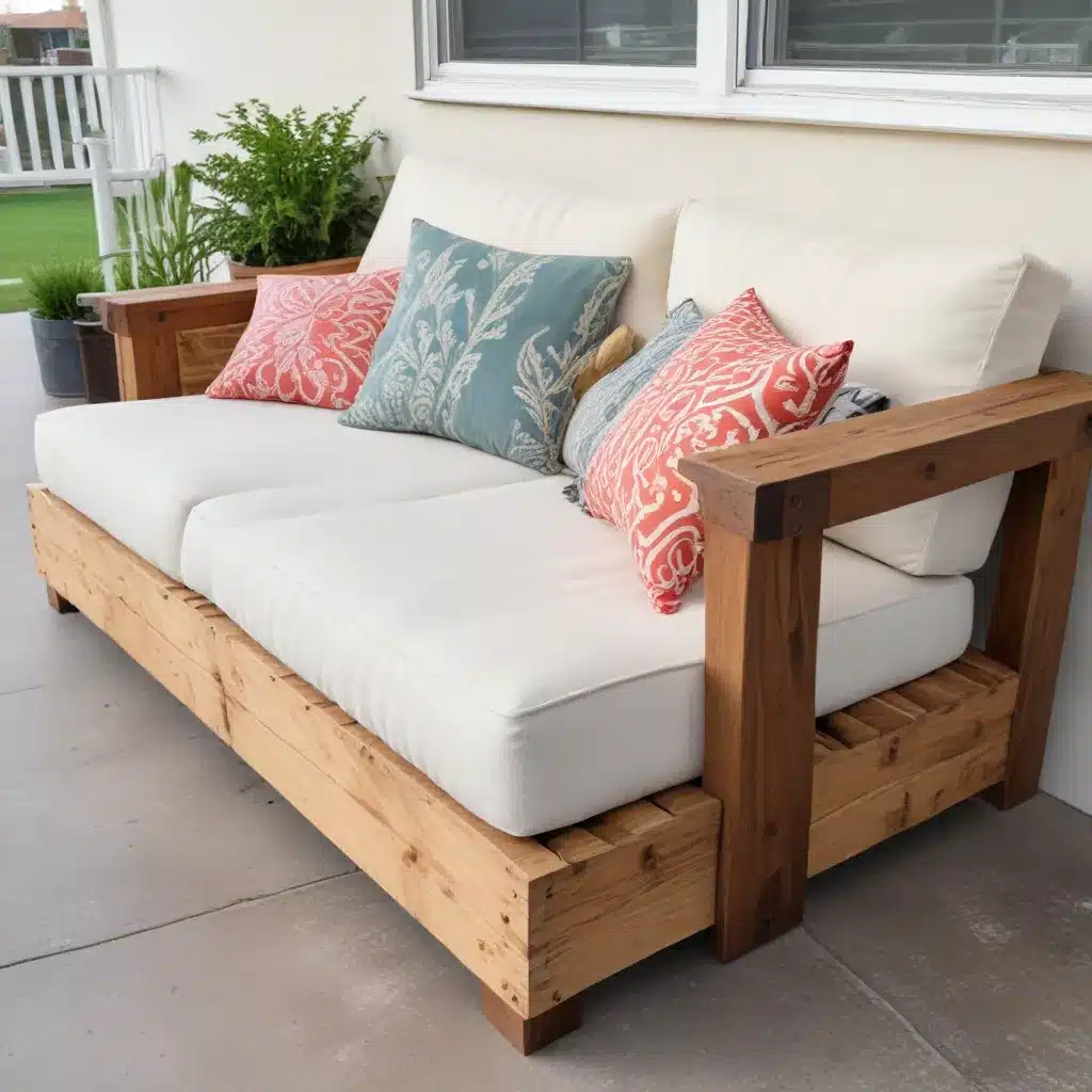 Refresh Your Porch with a Homemade Outdoor Sofa