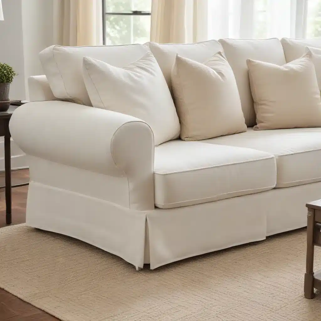 Removable Slipcovers Allow Easy Cleaning and Updating of Family Furniture