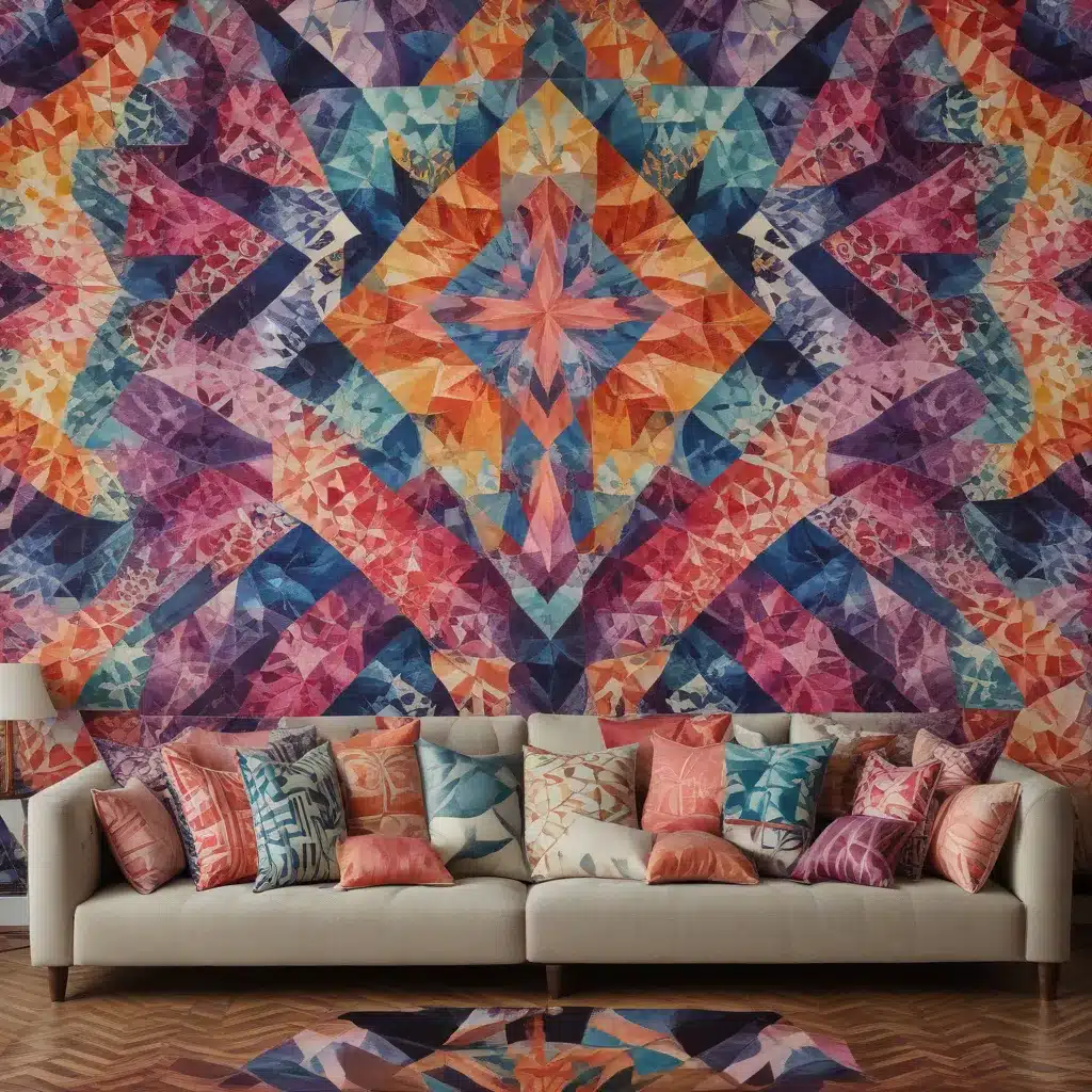 Sofa Spectacular: Geometric Glory – Kaleidoscopic Optical Prints