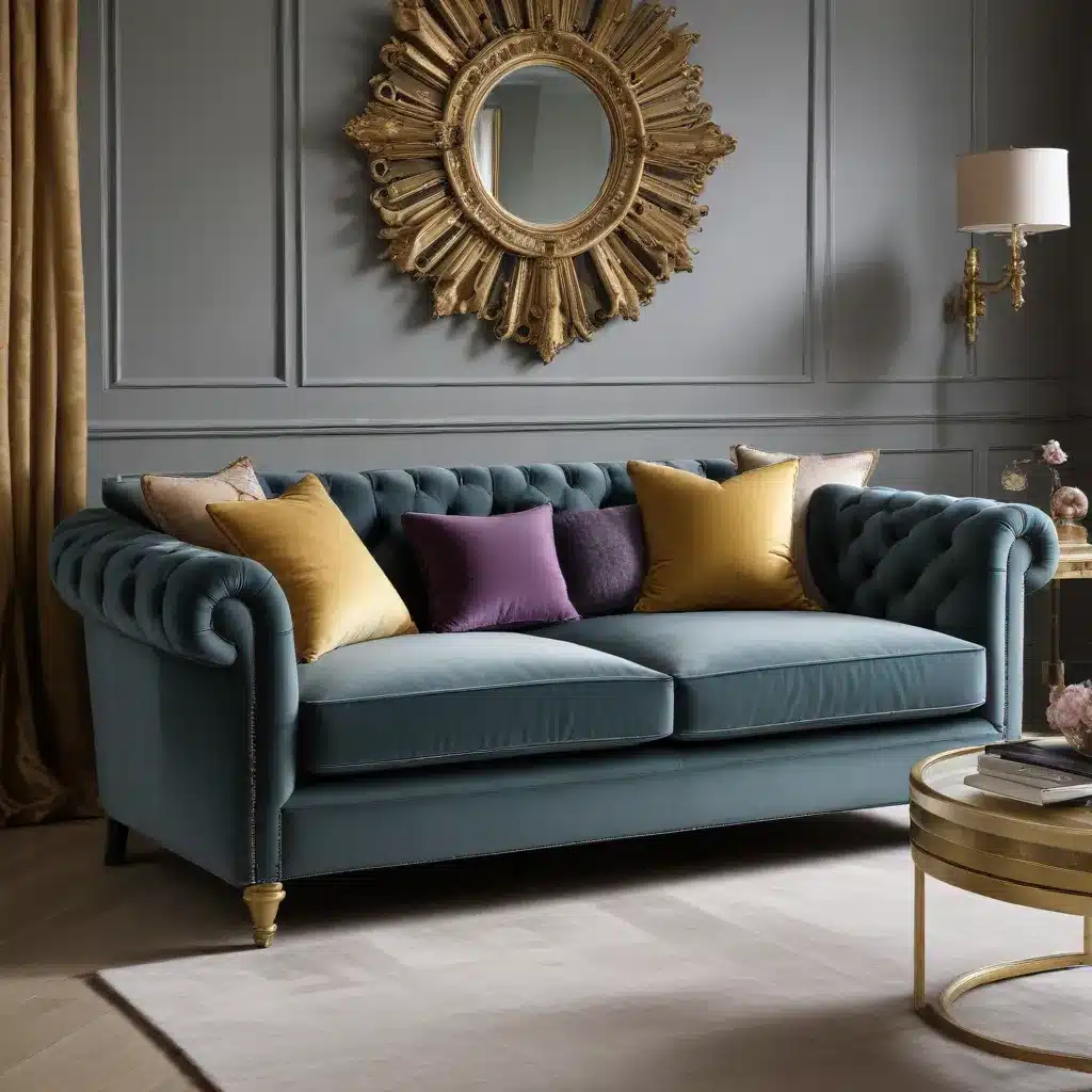 Sofa Spectacular: Glamour and Grandeur – Velvets and Metallics