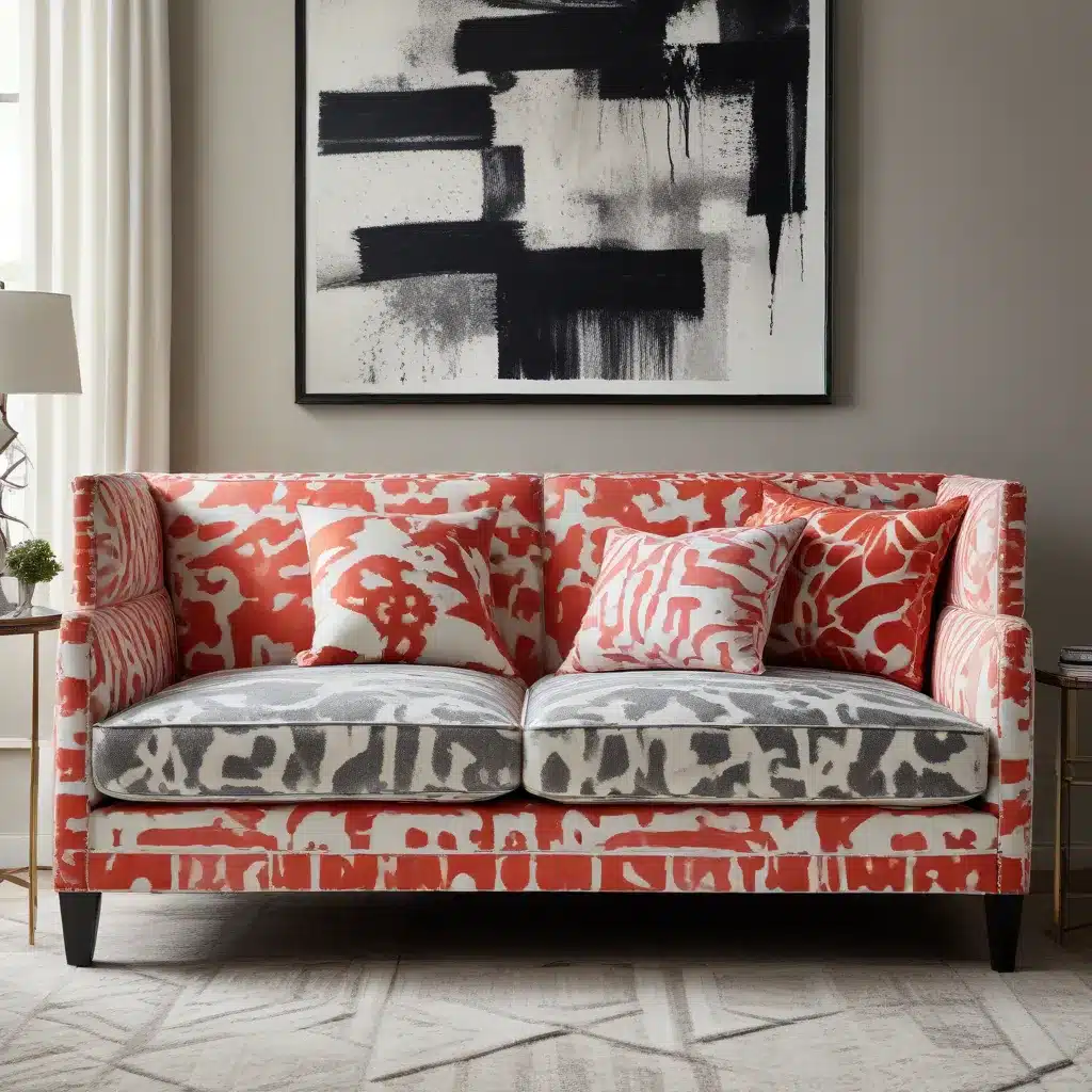 Sofa Spectacular: Punchy Accents – Graphic and Abstract Prints